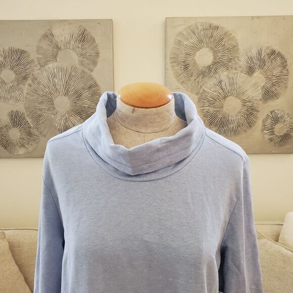 Karen Scott Sport Cowl-Neck Top sz Lg - Picture 3 of 10